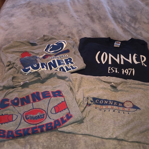 Vintage Conner Cougars 4 pack T-shirts - Picture 1 of 6